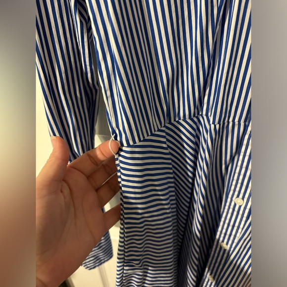 Polo Ralph Lauren blue striped collared dress size 12 - Picture 9 of 16